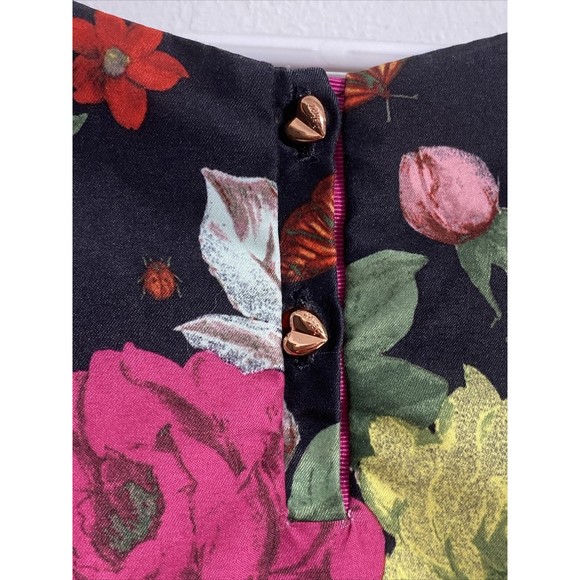 Baker by Ted Baker Dress Girls 8 M Kids Youth Floral Roses Fit And Flare Fancy - Picture 6 of 11